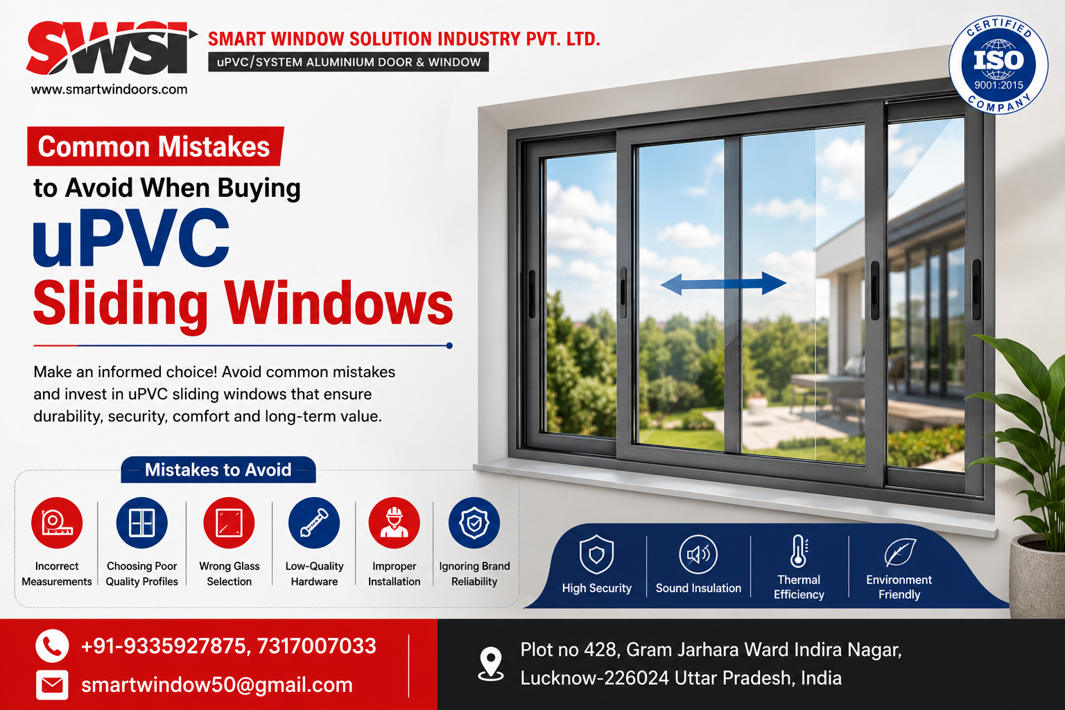 Common Mistakes to Avoid When Buying uPVC Sliding Windows